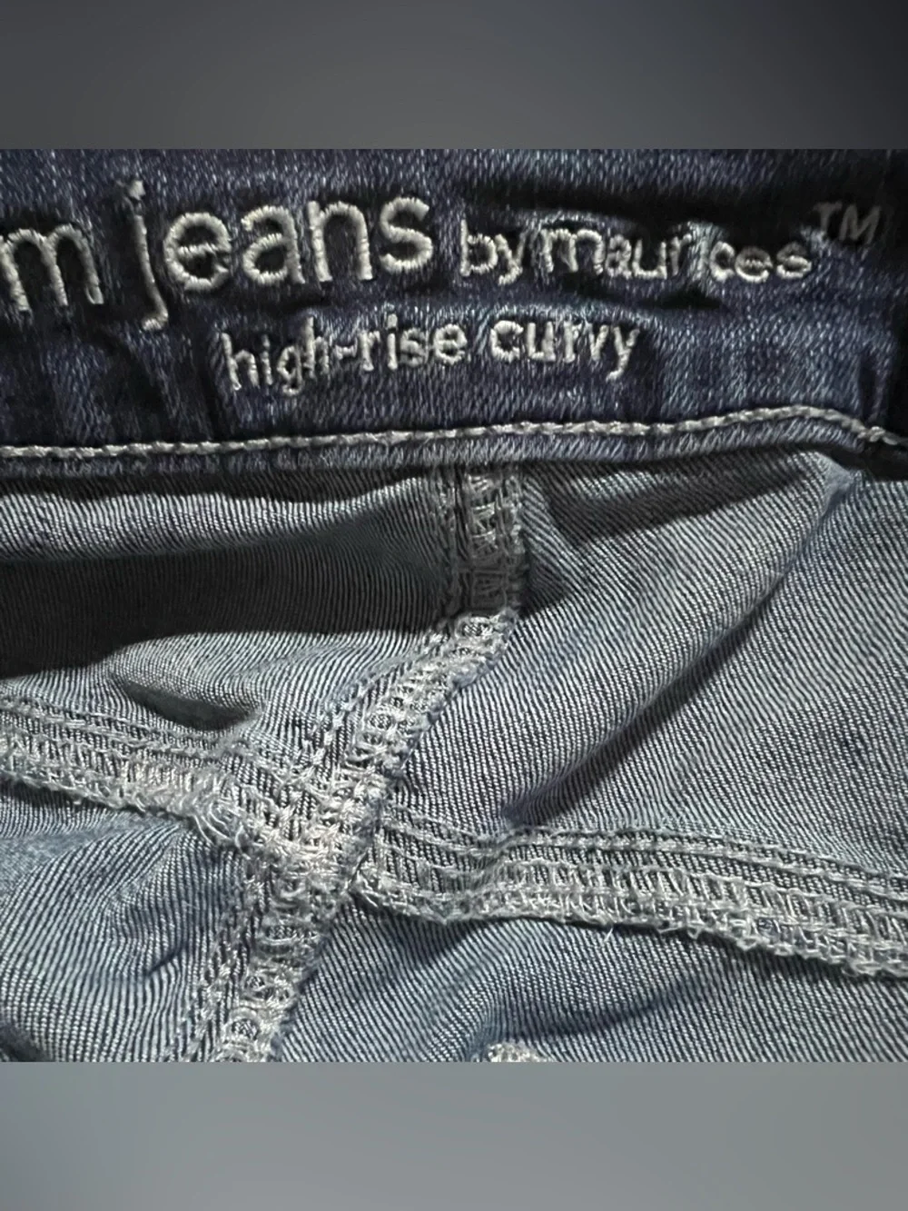 Maurices M Jeans Straight-Leg Women's Jeans High Rise Curvy Fit Size 20W - Picture 6 of 7